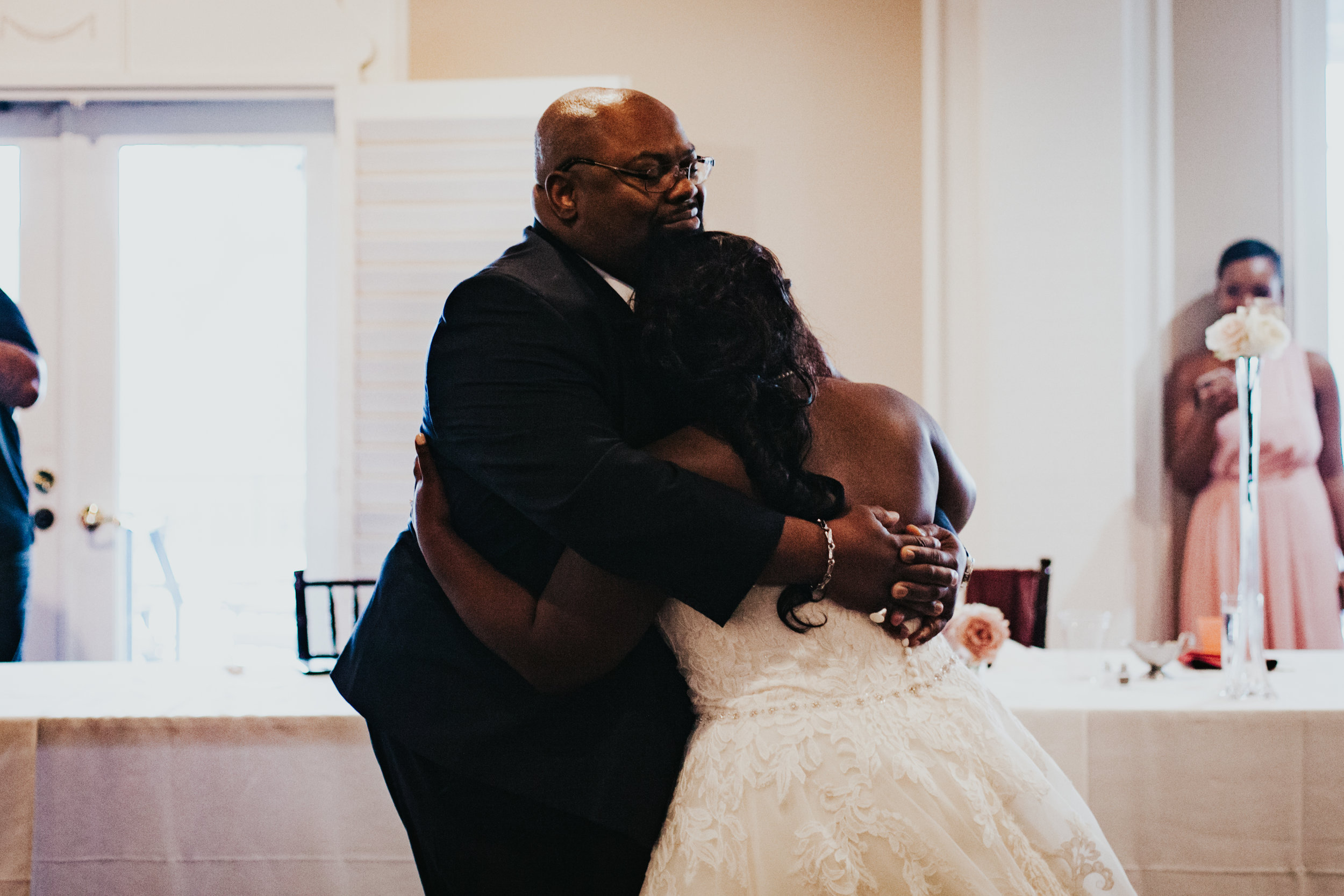 Hope Valley Country Club, Raleigh NC | Fall wedding | Wedding reception photos | Daddy-daughter dance photos | Marina Rey Photography 