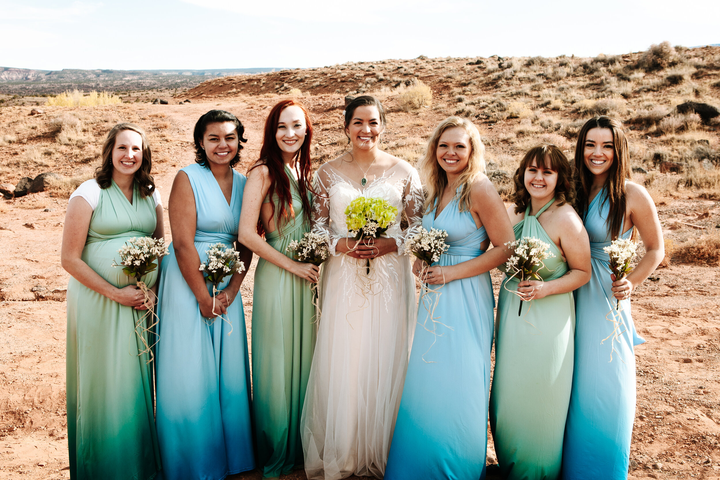 Wedding party in Moab, Utah.